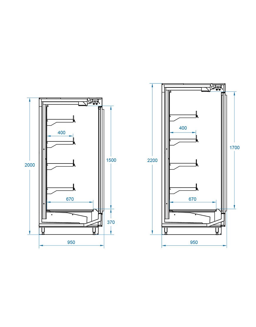 APELLA ZERO VERTICAL CABINET / DOUBLE-GLAZED GLASS DOORS